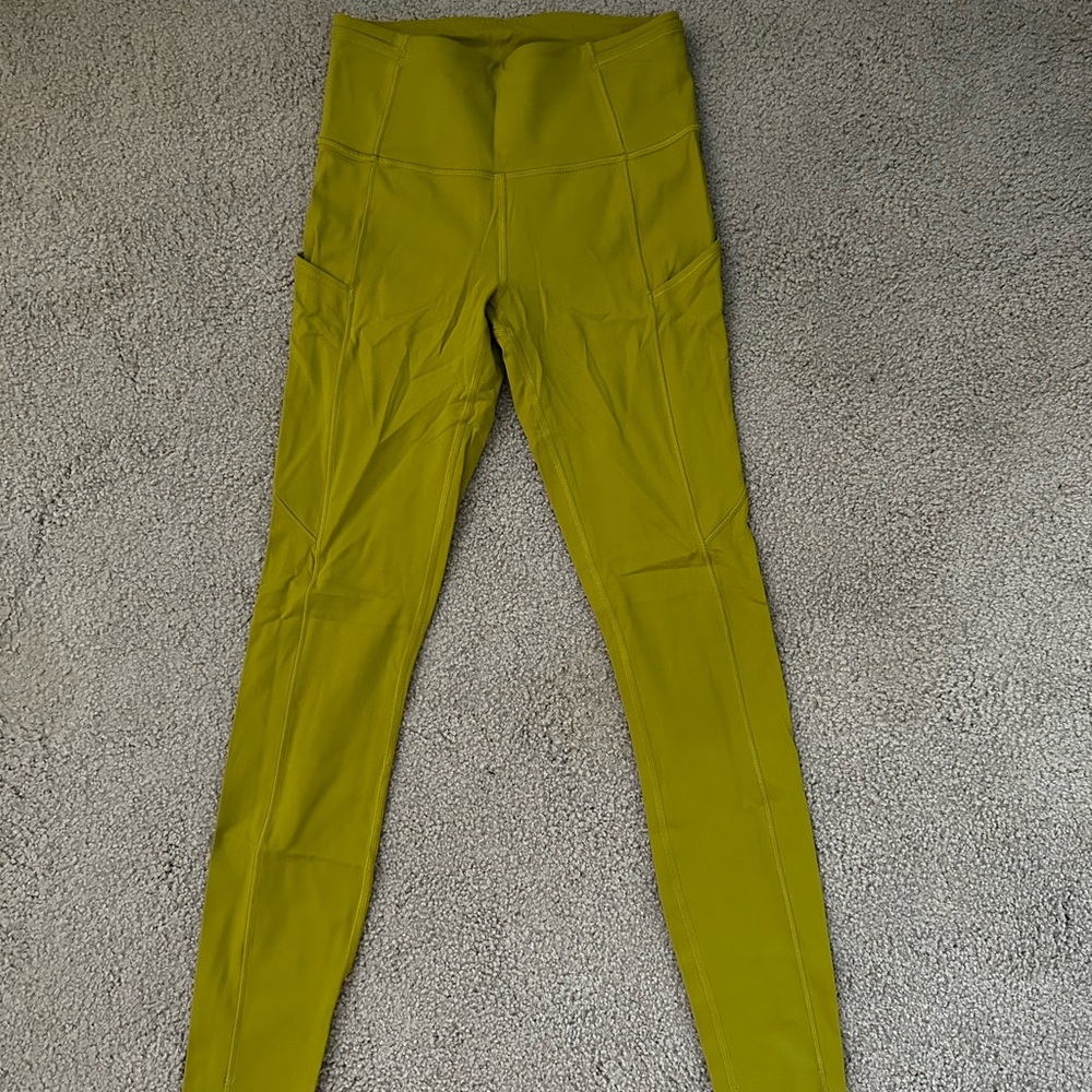 Lululemon Athletica Green High-Waisted Leggings